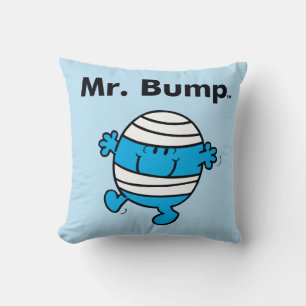 Mr. Men Mr. Bump is een Kluns Kussen