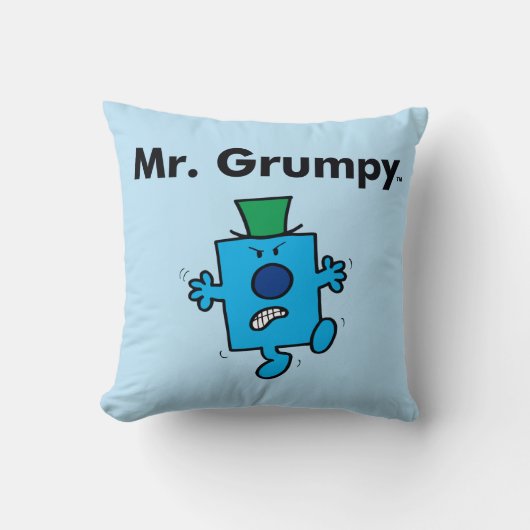 Mr. Men | Mr. Grumpy is een knorrepot Kussen (Voorkant)
