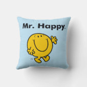 Mr. Men | Mr. Happy Is Altijd Blij Kussen (Achterkant)