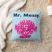 Mr. Men | Mr. Messy Is Schattig, Maar Rommelig Kussen (Deken)