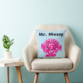 Mr. Men | Mr. Messy Is Schattig, Maar Rommelig Kussen (Stoel)