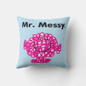 Mr. Men | Mr. Messy Is Schattig, Maar Rommelig Kussen (Achterkant)