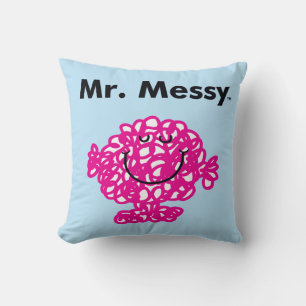 Mr. Men Mr. Messy Is Schattig, Maar Rommelig Kussen