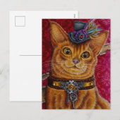 "Mr. Meowington" ansichtkaart Feestdagenkaart (Voorkant / Achterkant)