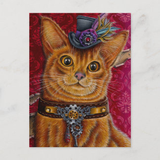 "Mr. Meowington" postcard Feestdagenkaart