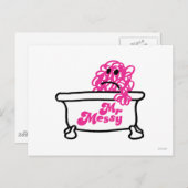Mr Messy | Badkuip Logo Briefkaart (Voorkant / Achterkant)