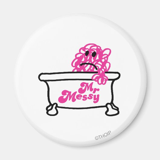 Mr Messy | Badkuip Logo Magneet (Voorkant)