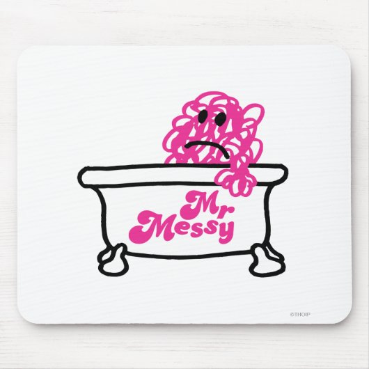 Mr Messy | Badkuip Logo Muismat (Voorkant)