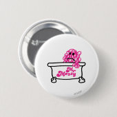 Mr Messy | Badkuip Logo Ronde Button 5,7 Cm (Voorkant /achterkant)