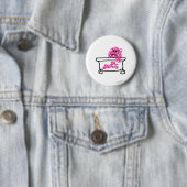 Mr Messy | Badkuip Logo Ronde Button 5,7 Cm (In situ)