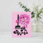Mr Messy | Bezem en naam Briefkaart (Staand voorkant)