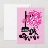 Mr Messy | Bezem en naam Briefkaart (Voorkant / Achterkant)