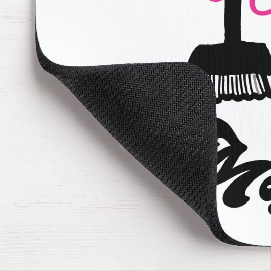 Mr Messy | Bezem en naam Muismat (Hoek)