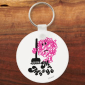 Mr Messy | Bezem en naam Sleutelhanger (Voorkant)