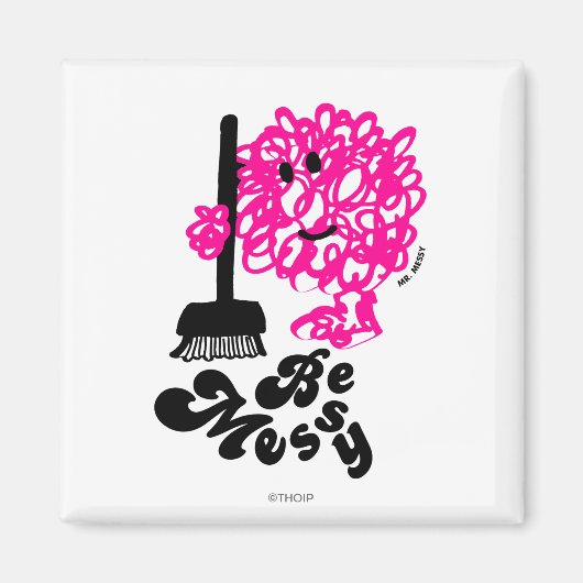 Mr Messy Cleaning Up Magneet (Voorkant)