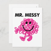 Mr Messy | Klassieke post Briefkaart (Voorkant / Achterkant)