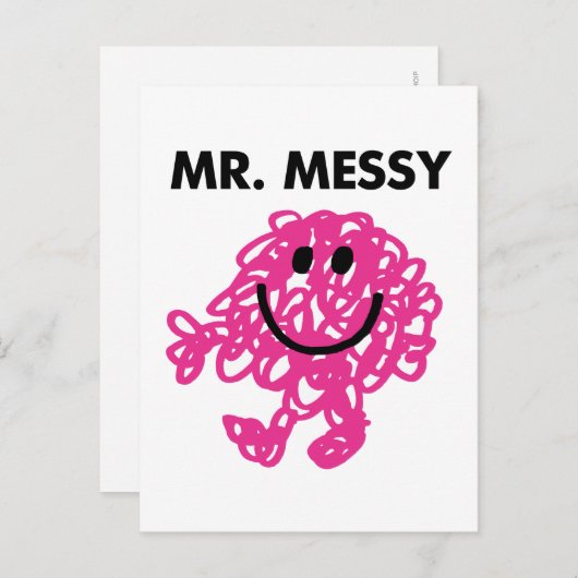 Mr Messy | Klassieke post Briefkaart (Voorkant / Achterkant)