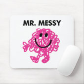 Mr Messy | Klassieke post Muismat (Met muis)