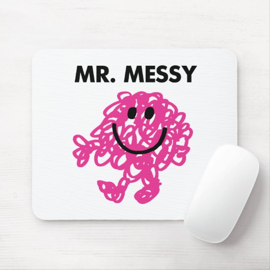 Mr Messy | Klassieke post Muismat (Met muis)