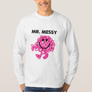 Mr Messy Klassieke post T-shirt