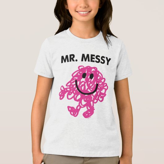 Mr Messy | Klassieke post Tri-Blend Shirt (Voorkant)