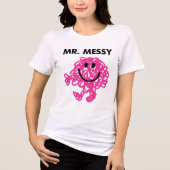 Mr Messy | Klassieke post Tri-Blend Shirt (Voorkant)
