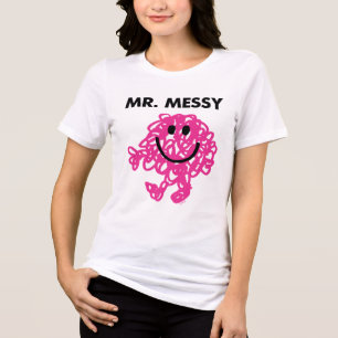 Mr Messy   Klassieke post Tri-Blend Shirt
