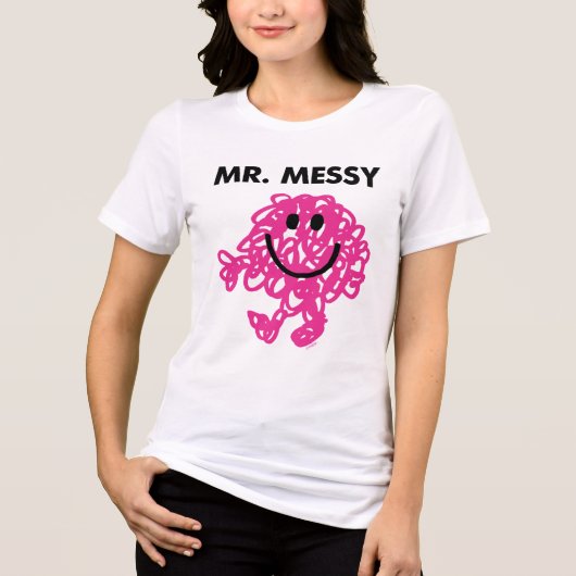 Mr Messy | Klassieke post Tri-Blend Shirt (Voorkant)