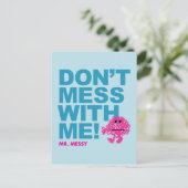 Mr Messy | Niet met mij meegaan Briefkaart (Staand voorkant)