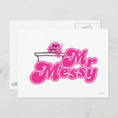 Mr Messy | onderdompeling in bad Briefkaart (Voorkant / Achterkant)