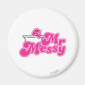 Mr Messy | onderdompeling in bad Magneet (Voorkant)