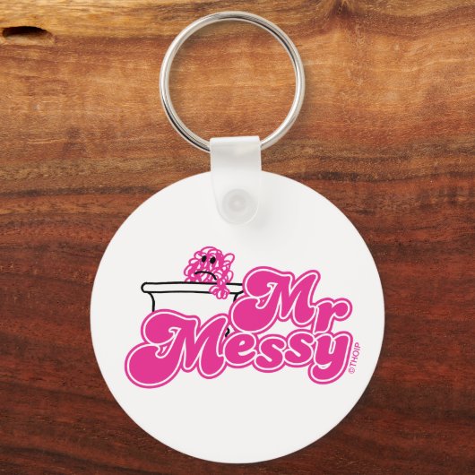 Mr Messy | onderdompeling in bad Sleutelhanger (Achterkant)