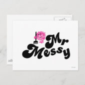 Mr Messy | schoonmaken met bezem Briefkaart (Voorkant / Achterkant)