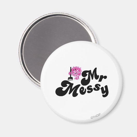 Mr Messy | schoonmaken met bezem Magneet (Voorkant / Achterkant)