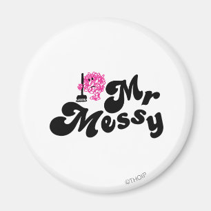 Mr Messy schoonmaken met bezem Magneet