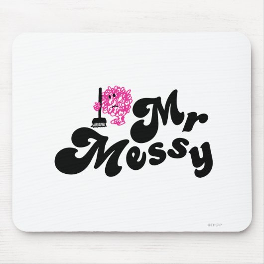 Mr Messy | schoonmaken met bezem Muismat (Voorkant)