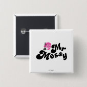 Mr Messy | schoonmaken met bezem Vierkante Button 5,1 Cm (Voorkant /achterkant)