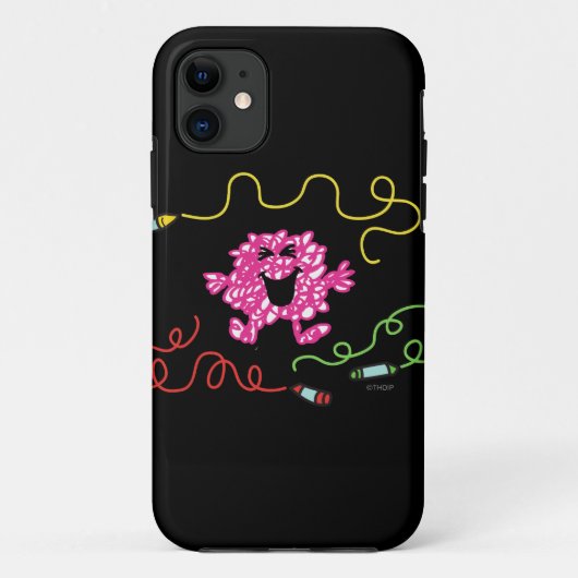 Mr Messy speelt met Crayons Case-Mate iPhone Case (Achterkant)