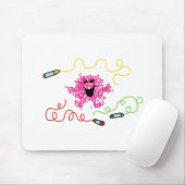 Mr Messy speelt met Crayons Muismat (Met muis)