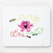 Mr Messy speelt met Crayons Muismat (Voorkant)