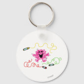 Mr Messy speelt met Crayons Sleutelhanger (Voorkant)