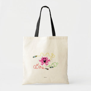 Mr Messy speelt met Crayons Tote Bag