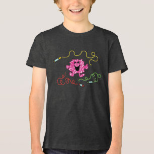 Mr Messy speelt met Crayons Tri-Blend Shirt