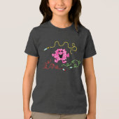 Mr Messy speelt met Crayons Tri-Blend Shirt (Voorkant)