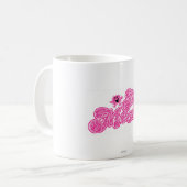 Mr Messy | Sprankelende roze naam Koffiemok (Voorkant links)