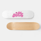 Mr Messy | Sprankelende roze naam Skateboard (Horizontaal)