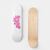 Mr Messy | Sprankelende roze naam Skateboard (Voorkant)