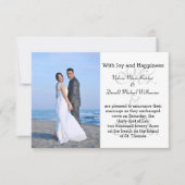 Mr. & mevrouw Gray - 3x5 Aankondiging van het huwe (Voorkant)