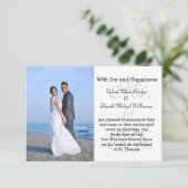 Mr. & mevrouw Gray - 3x5 Aankondiging van het huwe (Staand voorkant)