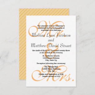 Mr. & mevrouw Peach - 3x5 Wedding & Reception nodi Kaart